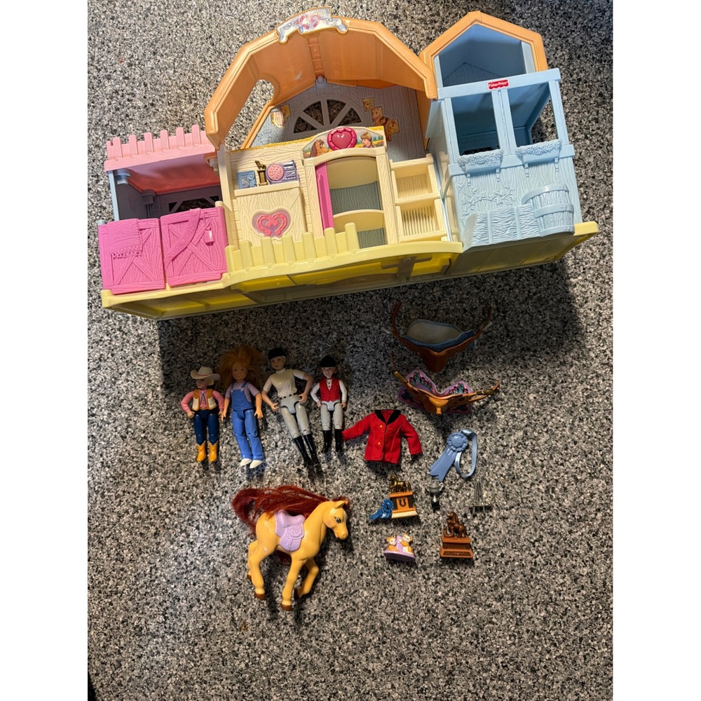 Fisher-Price Loving Family friendship ponies sweet expression Playset lot